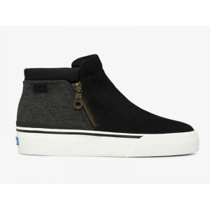 Keds Cooper Zip Bootie Naisten Mokkasiinit Mustat | QTCO29043