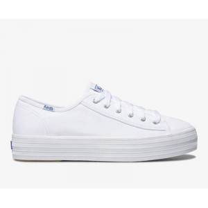 Keds Triple Kick Naisten Lace Ups Valkoinen | IUMB35896