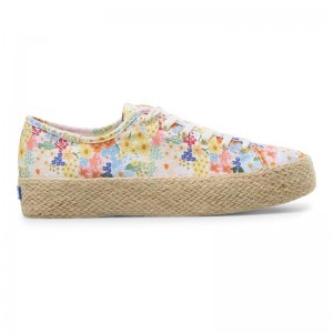 Keds x Rifle Paper Co. Triple Kick Naisten Prints White/Multicolor | MKIX41638