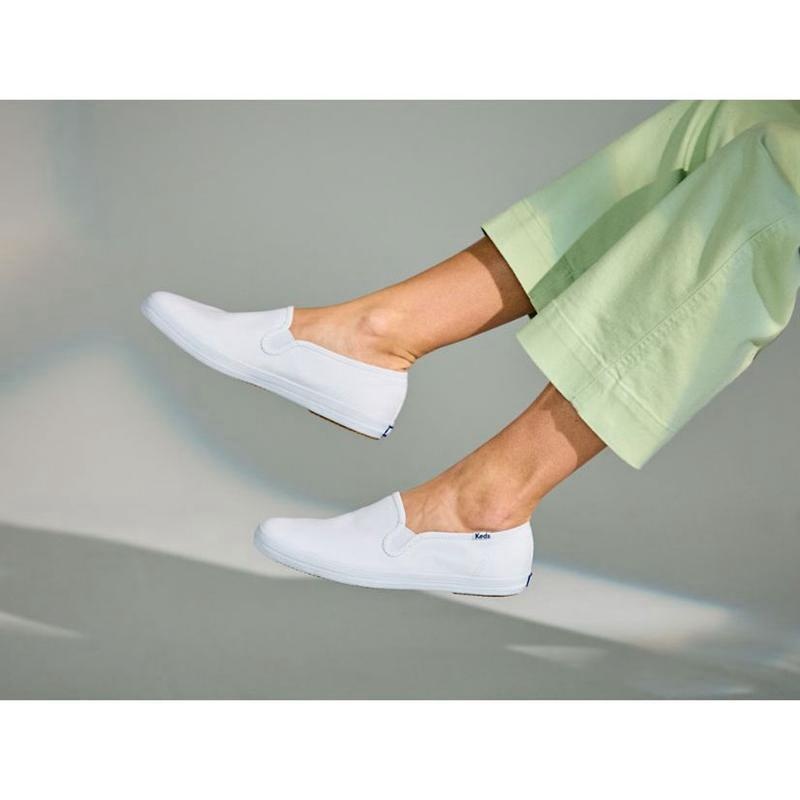 Keds Champion Canvas Naisten Mokkasiinit Valkoinen | ZLVA72869