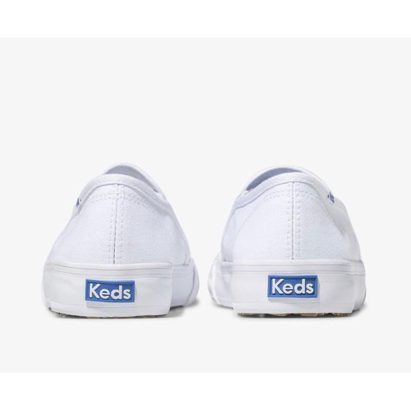 Keds Double Decker Canvas Naisten Mokkasiinit Valkoinen | YLTD87194