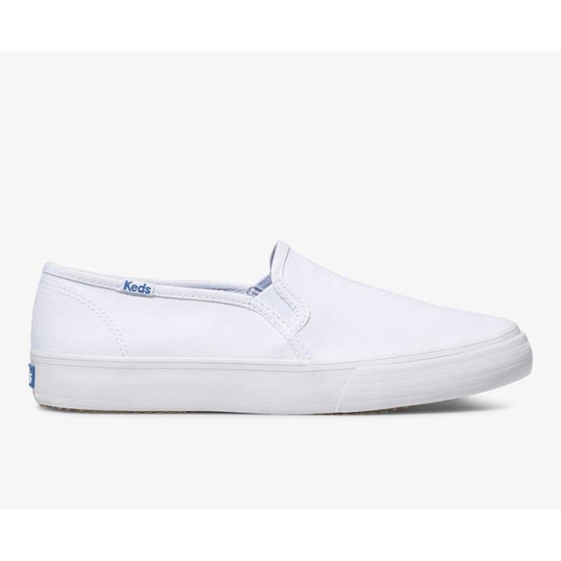 Keds Double Decker Canvas Naisten Mokkasiinit Valkoinen | YLTD87194