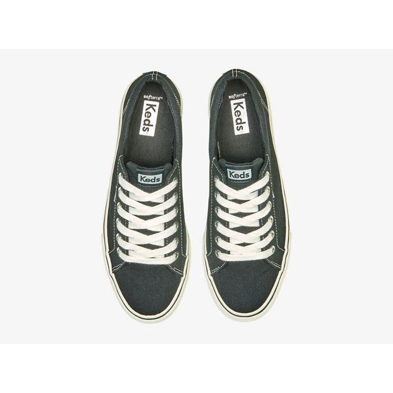 Keds Jump Kick Canvas Naisten Lace Ups Mustat | RSBV15038