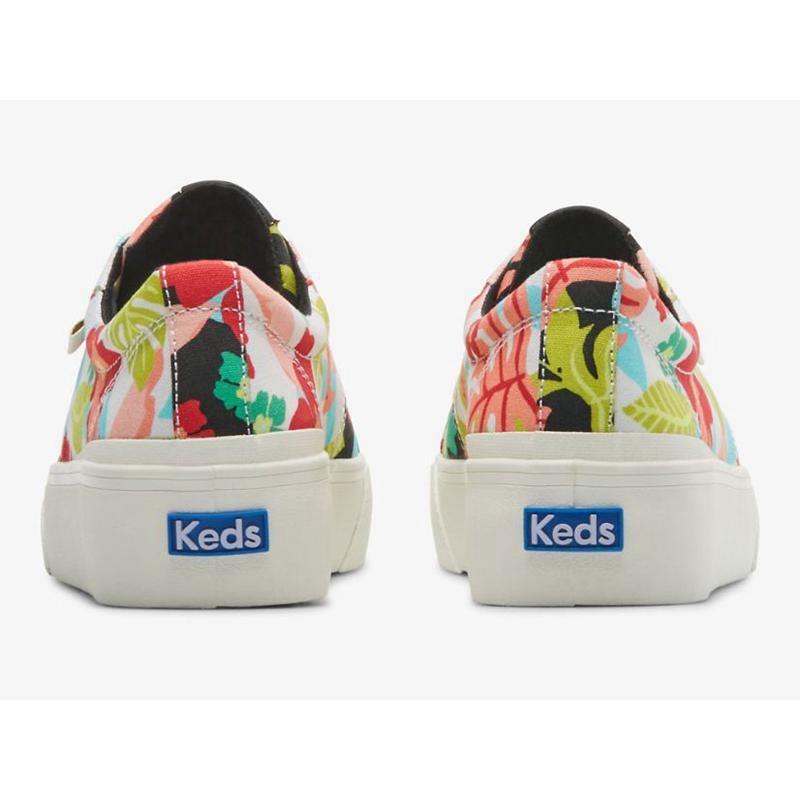 Keds Jump Kick Duo Tropical Print Naisten Platform Sneakers Mustat Koralli | QNKC93027