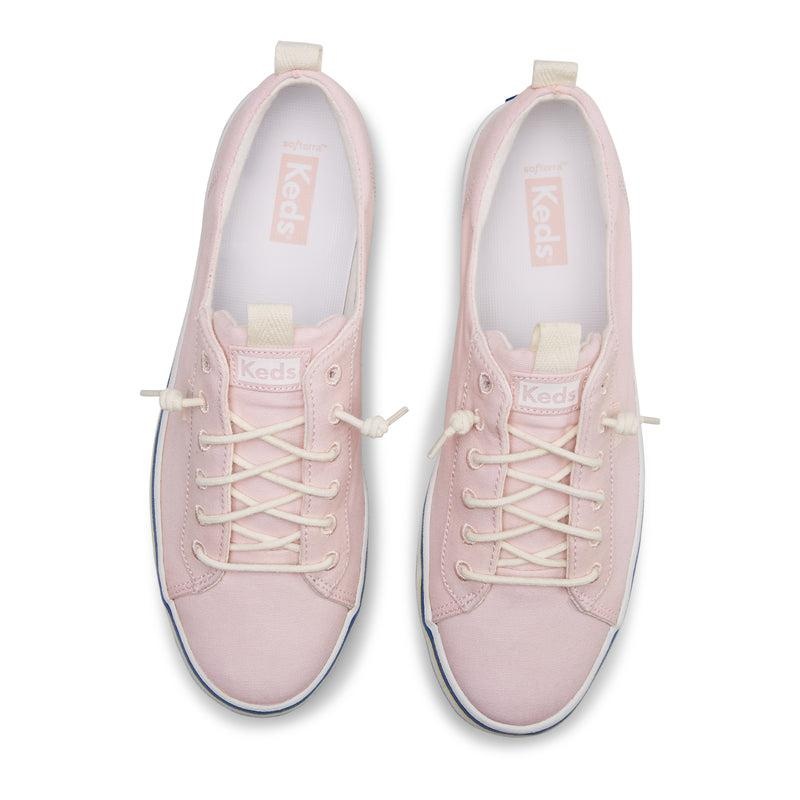 Keds Kickback Canvas Stripe Foxing Naisten Canvas Pinkki | ITUX89105