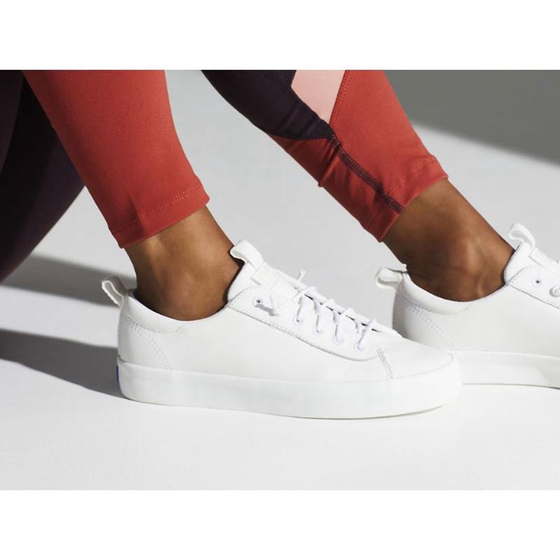 Keds Kickback Nahkaiset Naisten Mokkasiinit Valkoinen | DZMG34168