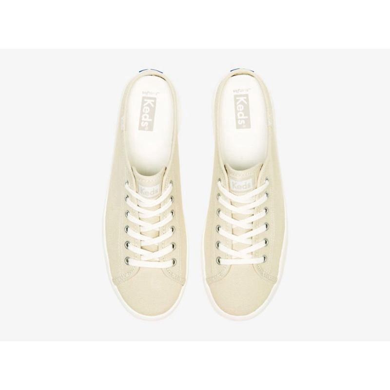 Keds Kickstart Canvas Slip On Naisten Muulit Oatmeal Lightyellow | BGHR38162