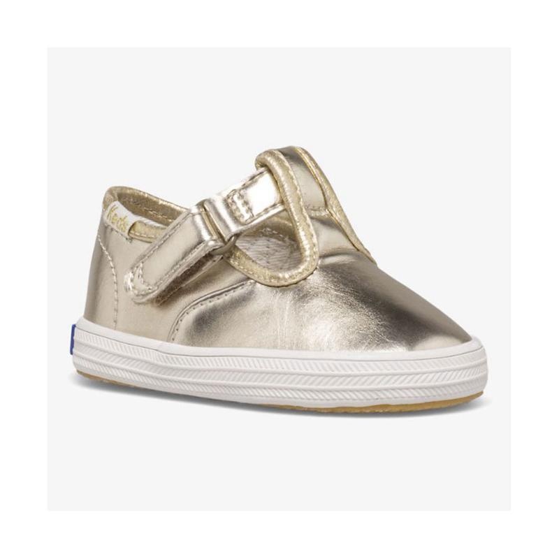 Keds Little Kid's Champion Varvas Cap T-Strap Lasten Sneaker Hopea | ITVL43790