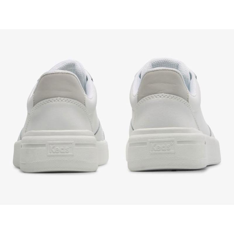 Keds The Court Naisten Leather Sneakers Valkoinen Valkoinen | WHEF97451