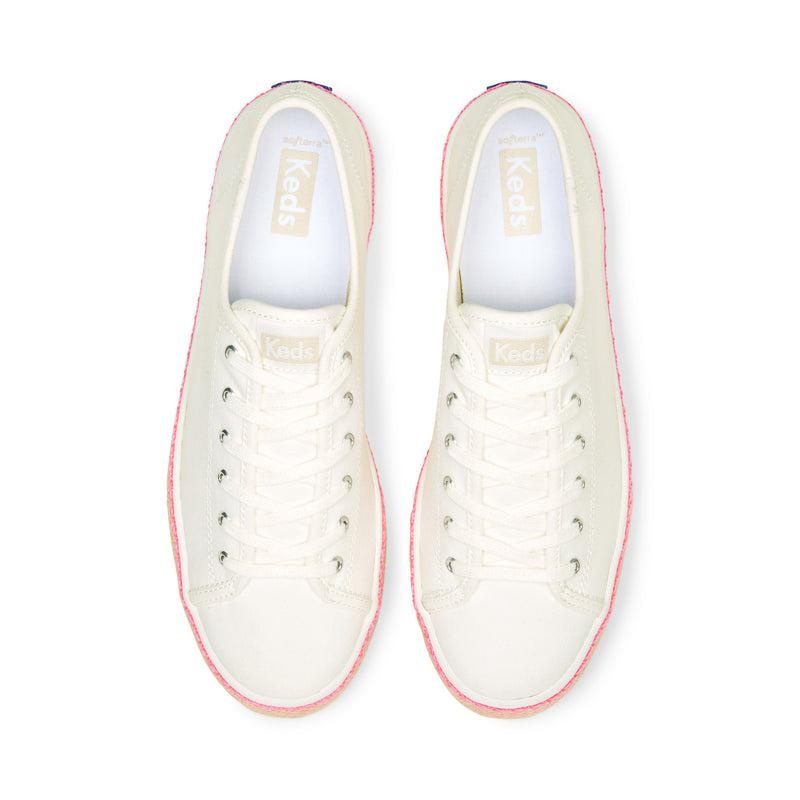 Keds Triple Kick Canvas Jute Foxing Naisten Canvas Pinkki | VPMY52743