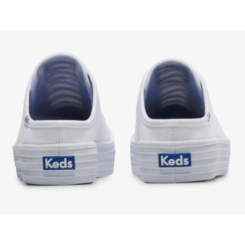 Keds Triple Kick Mule Canvas Naisten Mokkasiinit Valkoinen | DXCY42915