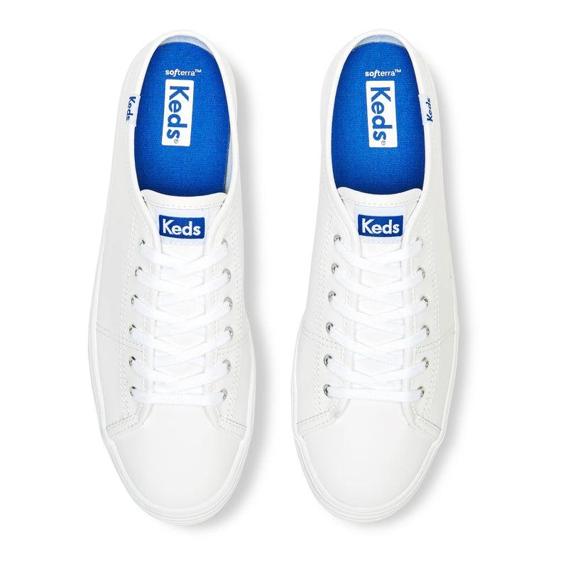 Keds Triple Mule Nahkaiset Naisten Leather Sneakers Valkoinen | PDUZ84721