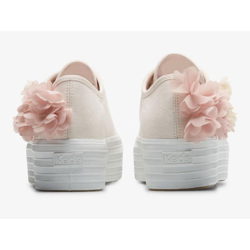 Keds Triple Up Floral Applique Celebrations Naisten Lace Ups Pinkki | BVJL63819
