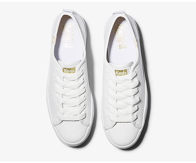 Keds Triple Up Nahkaiset Naisten Platform Sneakers Valkoinen | CEYD54328